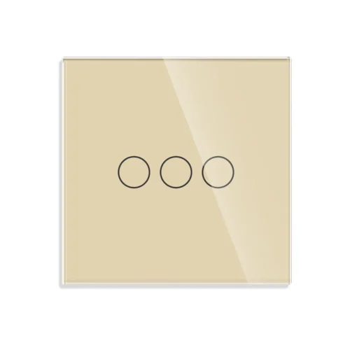 Revolo WiFi + Bluetooth dotykový vypínač č.5 (3 okruhy) - Zlatý - Obrázek 2