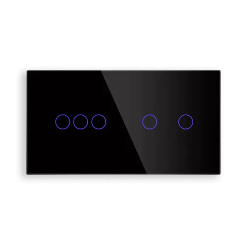 Dvojitý skleněný panel C3/C2-003 - Černý