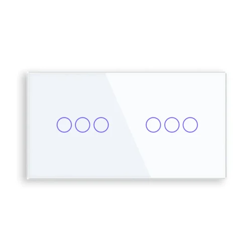 Dvojitý skleněný panel C3/C3-001 - Bílý