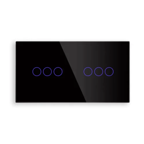 Dvojitý skleněný panel C3/C3-003 - Černý