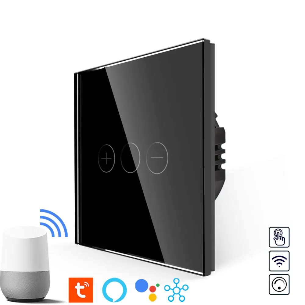 Dotykový WiFi stmívac c.1 - Černý WiFi Dotykový stmívač třítlačítkový č.1 - Černý