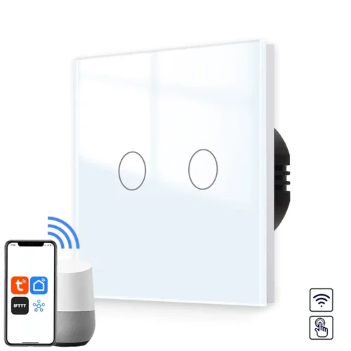 Revolo WiFi dotykový vypínač č.5 - Bílý