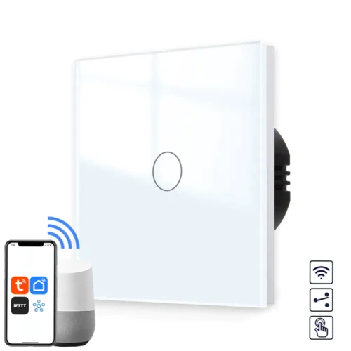 Revolo WiFi dotykový schodišťový vypínač č.6 - Bílý