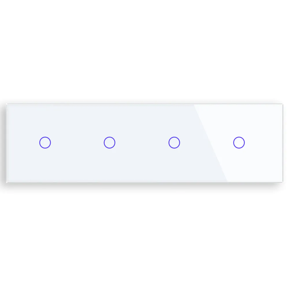 skleněný panel c1c1c1c1-001 Revolo čtyřitý skleněný panel C1/C1/C1/C1-001 - Bílý - Obrázek 1