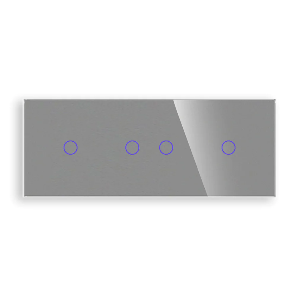 skleněný panel c1c2c1-012 Revolo trojitý skleněný panel C1/C2/C1-012 - Šedý - Obrázek 1
