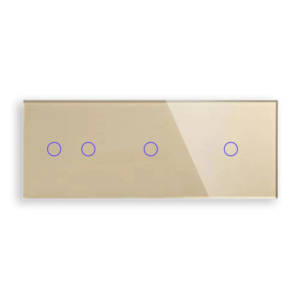 skleněný panel c2c1c1-005 Revolo trojitý skleněný panel C2/C1/C1-005 - Zlatý - Obrázek 1