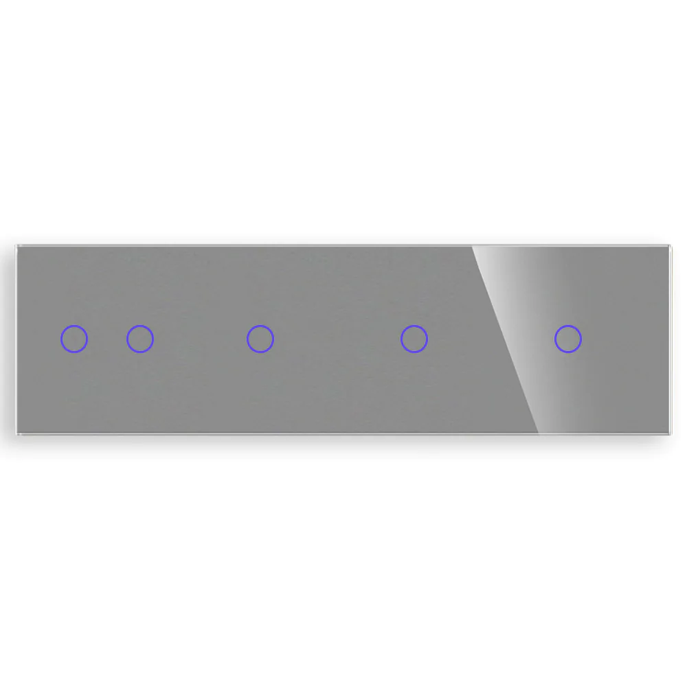 skleněný panel c2c1c1c1-012 Revolo čtyřitý skleněný panel C2/C1/C1/C1-012 - Šedý - Obrázek 1