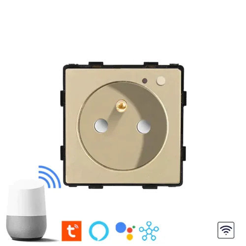 Revolo WiFi elektrická zásuvka 16A typ FR - Zlatý modul