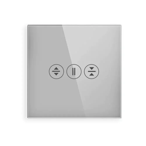 Revolo skleněný panel pro žaluziový ovladač C3C-012 - Stříbrný