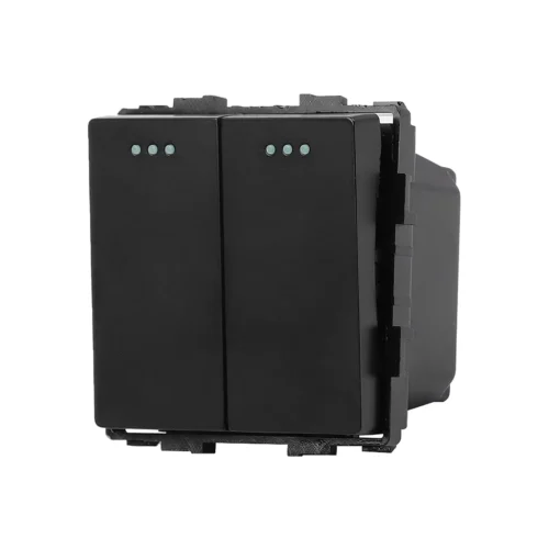 Revolo mechanický schodišťový vypínač č.5B - Černý modul