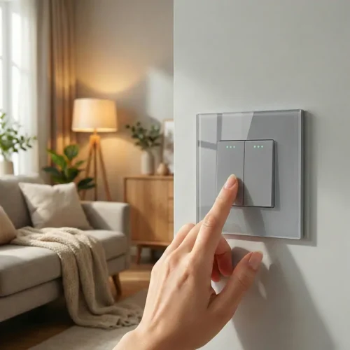 Revolo mechanický schodišťový vypínač č.5B - Šedý